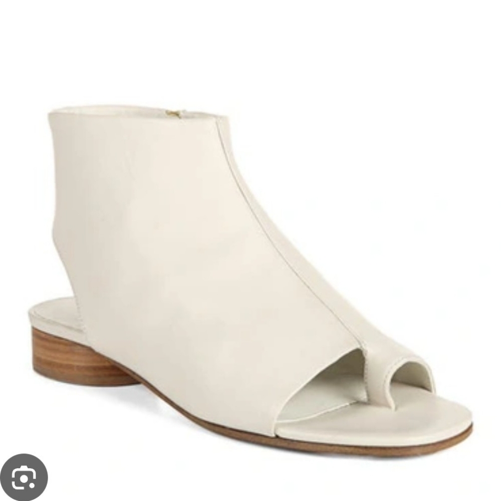 Vince Cream Open-Toe Ankle Sandal